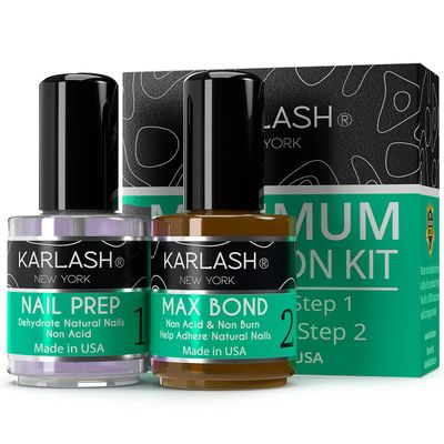 Karlash Professional USA Natural Nail Prep Dehydrate &amp; Acid Free Bond Primer, Nail Bond, Superior Bonding Primer for Acrylic Powder and Gel Nail Polish 0.5 oz