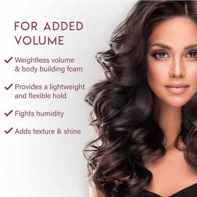 ALURAM Coconut Water Volumizing Foam, Lightweight Volume &amp; Flexible Hold, 7 Fl Oz