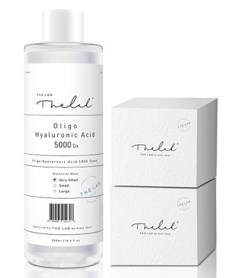 Blanc Doux Oligo Hyaluronic Acid 5000 Toner | 16.9 fl.oz. Vegan &amp; Hypoallergenic | Deep Hydration &amp; Anti-Aging Care | Suitable for Dry, Oily, Sensitive, Acne-Prone Skin | Includes Cotton Pads