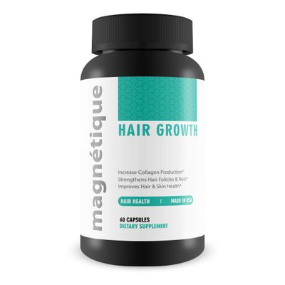 Magnetique Hair Growth -Promotes Stronger, Longer, Healthier Hair - GMO Free with Natural Ingredients