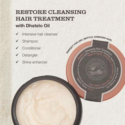 Tweakd by Nature - Restore Cleansing Hair Treatment, Hair Mask for Damaged Hair, 5-in-1, Strengthens and Nourishes Dry Hair for Silky and Soft Feel, Cruelty Free (8 ounces)