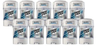Speed Stick Anti-Perspirant Deodorant Power Gel, 3 Ounce (Pack of 10)