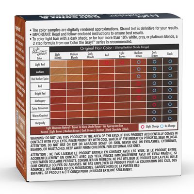 Light Mountain Henna Hair Color & Conditioner - Auburn Hair Dye for Men/Women, Organic Henna Leaf Powder and Botanicals, Chemical-Free, Semi-Permanent Hair Color, 4 Oz (Pack of 3)
