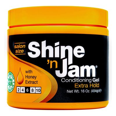 Shine N Jam Conditioning Gel Extra Hold 16 Ounce Jar (473ml) (6 Pack)