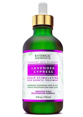 Botanical Hair Growth Lab Scalp Soothing Treatment, Lavender - Cypress Scent, for Hair Loss Prevention &amp; Natural Hair Growth Stimulation with Biotin, Pre-Shampoo Application, Unisex, 12 oz
