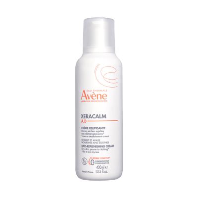 Avene XeraCalm A.D Lipid-Replenishing Cream, Atopic Dermatitis, Eczema-Prone, No Preservatives, Fragrance-Free, Pump, 13.5 Oz