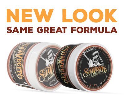 Suavecito Pomade Firme Clay 4 oz, 1 Pack - Strong Hold Hair Clay For Men - Low Shine Matte Hair Clay Pomade For Natural Texture Hairstyles