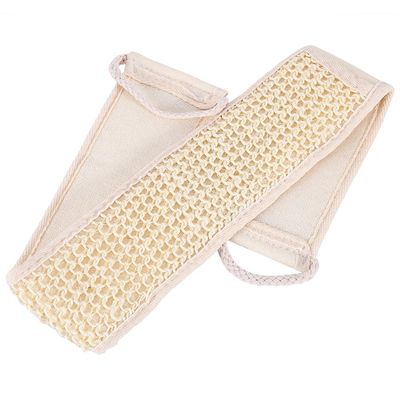 Loofah Back Scrubber Strap, Bath Wash Exfoliating Strap for Shower Massage Sponge Body Back Washer for Men and Women, Skin Care Bathing Accessories