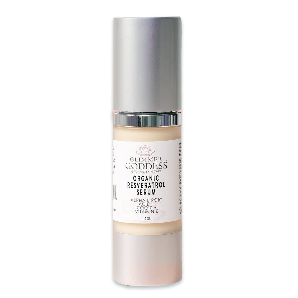 Glimmer Goddess Organic Firming Face Serum with Resveratrol, 1 oz