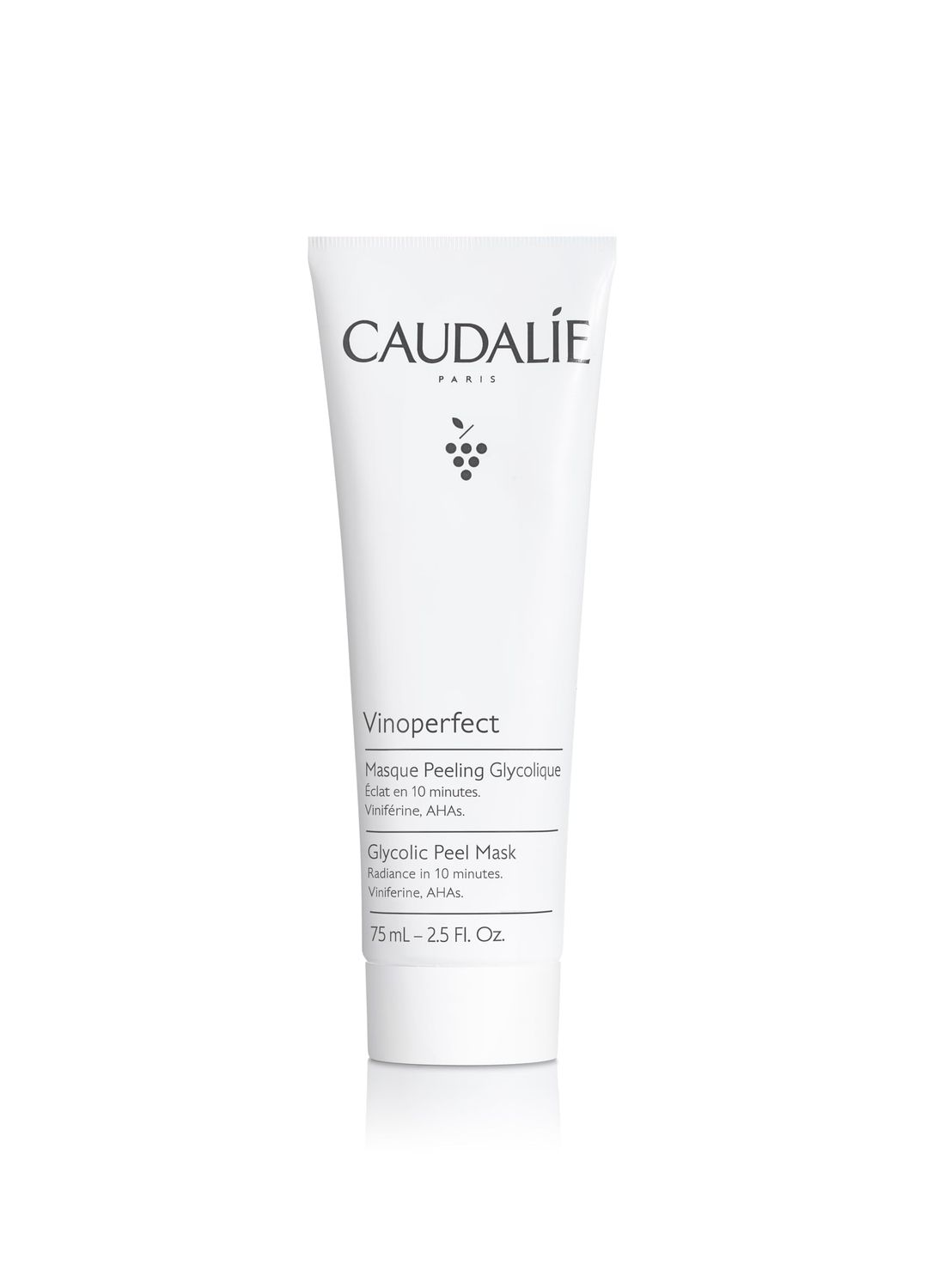 Caudalie Vinoperfect Glycolic and AHAs Peel Mask, Radiance in 10 Minutes, 2.5 Fl. Oz