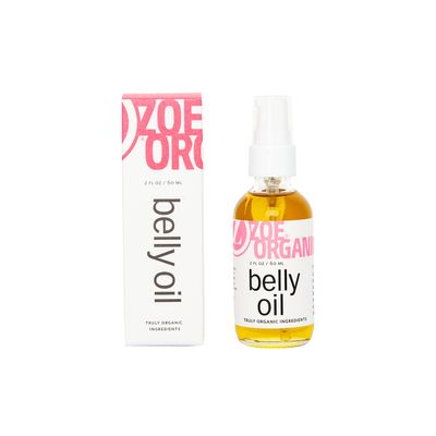 Zoe Organics - Belly Oil, Blend of Organic, Nutrient-Rich Oils that Supports Skin as it Stretches During Pregnancy, Rejuvenates Skin Postpartum with Stretch Marks and Scarring (2 Ounces)
