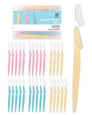 MoHern Dermaplaning Tool for Face, 30 Pcs Dermaplane Razor for Face, Multipurpose Face Razors for Women and Men, Multi-Color