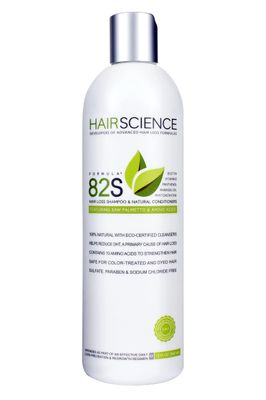 Hair Science Formula 82S | Hair Restoration Shampoo | Featuring DHT-Blocking Saw Palmetto | Formulated for Thinning Hair | For Men &amp; Women