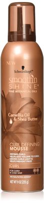 Smooth N Shine Curl Mousse Defining 9 Ounce (266ml) (2 Pack)