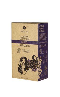 Hm Herbal Me Hm Herbal Me- Indigo Hair Color-Certified 100% Natural By Ecocert Greenlife (France),200G