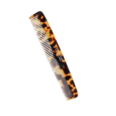 ZEUS Beard &amp; Mustache Comb for Men, Handmade Saw-Cut Hair Comb for Untangling &amp; Styling Beard (Tortoiseshell) V12