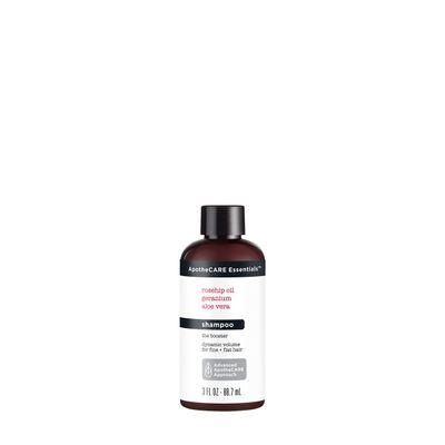 ApotheCARE Essentials The Booster Travel Shampoo Aloe Vera, Rosehip Oil, Geranium 3 oz