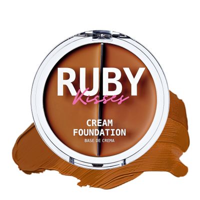 Ruby Kisses 3D Face Creator Cream Foundation &amp; Concealer, 12 Hours Long Lasting, Medium to Full Coverage, Non-Greasy, Ideal for Makeup &amp; Contour Palette (Level 10)