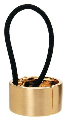Gothic Punk Metal Hair Ties - Elastic Ponytail Cuffs, Headwear Bands, and Hair Holders for Women and Girls in Gold