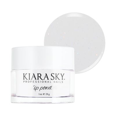 Kiara Sky Long Lasting Nail Dip Powder White Tones 1 oz, Frosted Sugar