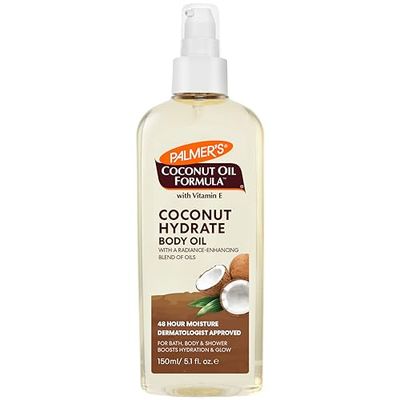 Palmer&#39;s Coconut Oil Formula Body Oil, Body Moisturizer with Green Coffee Extract, Bath Oil for Dry Skin, 5.1 Ounces (Spray Cap)