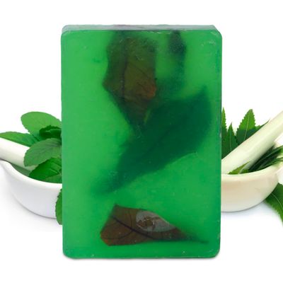 SVATV Handcrafted Soap with natural, soothing herbs of NEEM &amp; TULSI I For Men and Women | Kosher &amp; GMP Certified Soap | Traditional Ayurvedic Herbal Soap for all skin type - 125g