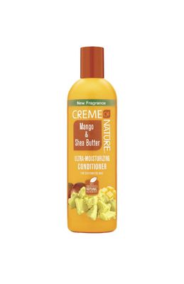 Conditioner with Mango &amp; Shea Butter by Creme of Nature, Ultra Moisturizing for Dry Dehydrated Hair, 12 Fl Oz
