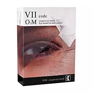 VIIcode O2M Oxygen Eye Pads for Dark Circles - Reduces Puffiness, Crow&#39;s Feet, Fine Lines and Bags - Most Effective Treatments for Dark Circle 1 Box /6 Pairs