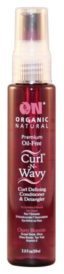 On Organic Natural Curl-N-Wavy Curl Defining Conditioner &amp; Detangler, Cherry Blossom 2 oz