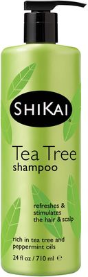 ShiKai Tea Tree Shampoo (24 oz) | Invigorating Peppermint &amp; Tea Tree | Refresh &amp; Stimulate Your Scalp | Soap Free Cleanser | Mild for Daily Use