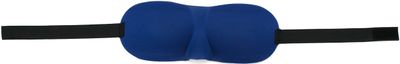 Deluxe Comfort Blink Safe 3D Protective Eye Sleep Mask - Light-Weight - Adjustable Strap - Breathable Polyester - Sleeping Mask, Blue