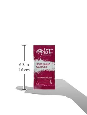 Splat Hair Color 1.5 Oz Individual Packs Screaming Scarlet
