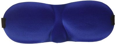 Deluxe Comfort Blink Safe 3D Protective Eye Sleep Mask - Light-Weight - Adjustable Strap - Breathable Polyester - Sleeping Mask, Blue