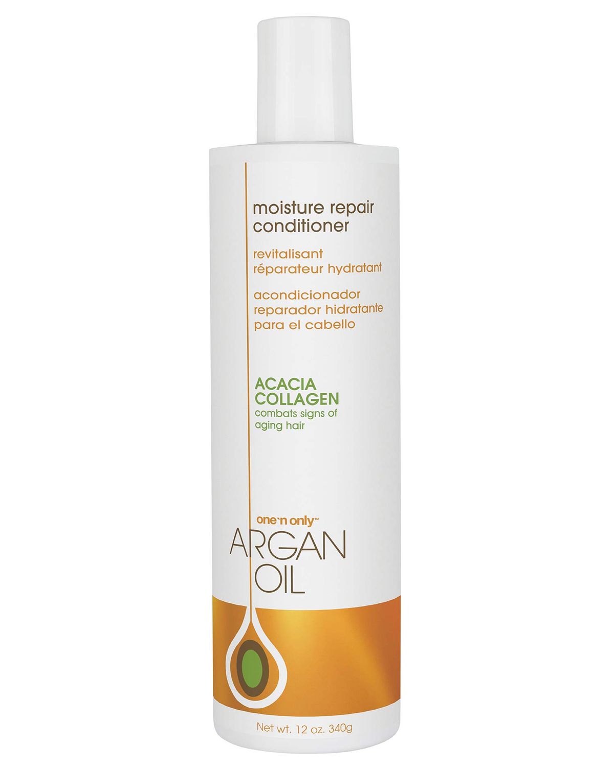 One &#39;n Only Argan Oil Moisture Repair Conditioner, Helps Detangle and Smooth Damaged Hair Cuticle to Improve Structure, Improves Shine and Manageability, 12 Fl. Oz