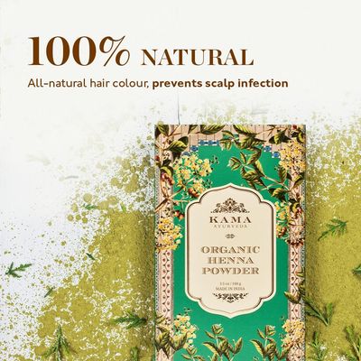 Kama Ayurveda 100% Organic Henna Powder, 100g