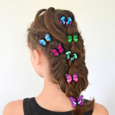 Boao 36 Pieces Butterfly Hair Clips Baby Girl Toddler Halloween Butterfly Clips Colorful Butterfly Barrettes 3D Wedding Hair Clips for Bridal Women Party Favors (Style 1)