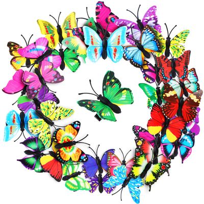 Boao 36 Pieces Butterfly Hair Clips Baby Girl Toddler Halloween Butterfly Clips Colorful Butterfly Barrettes 3D Wedding Hair Clips for Bridal Women Party Favors (Style 1)