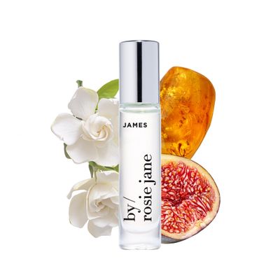 By Rosie Jane Fragrance Oil (James) - Clean Fragrance for Women - Essential Oil Vial with Notes of Fig, Amber, Gardenia - Paraben-Free, Vegan, Cruelty-Free, Phthalate-Free (7.5ml)