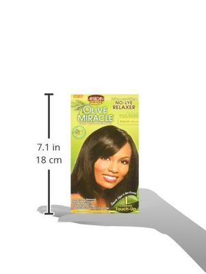 African Pride Olive Miracle 1 Touch-Up Kit Regular - Contains Aloe Vera, Castor Oil &amp; Biotin, 1 Kit