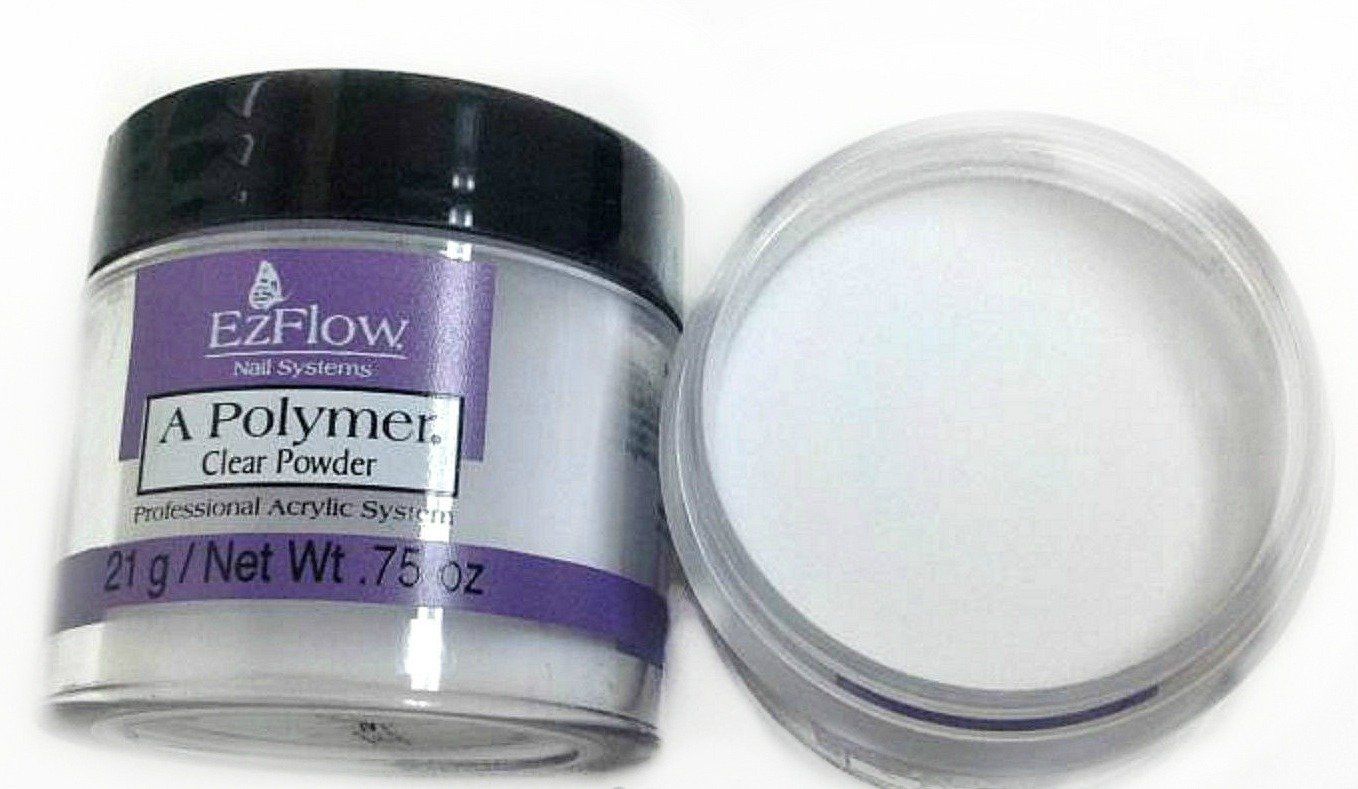 EZ Flow A Polymer Clear False Nails, 0.75 Ounce