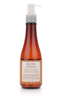 Shea Terra Organics Mama and Baby Collection | Mamas Gold Stretch Mark Wonder Oil| Non Toxic All Natural Maternity &amp; Postpartum Belly Oil for Stretch Marks Prevention &amp; Cellular Skin Repair - 8oz