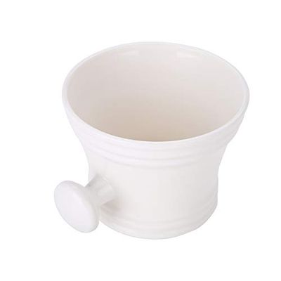 Shaving Bowl, Shaving Shave Soap Mug Shaving Brush Set Shaving Soap Bowls Abs Men&#39;S Shaving Foam For Shaving Soap Bowls Bowl, 11 11 8Cm(White)