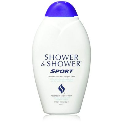 SHOWER TO SHOWER Body Powder Sport 8 oz (Pack of 3)