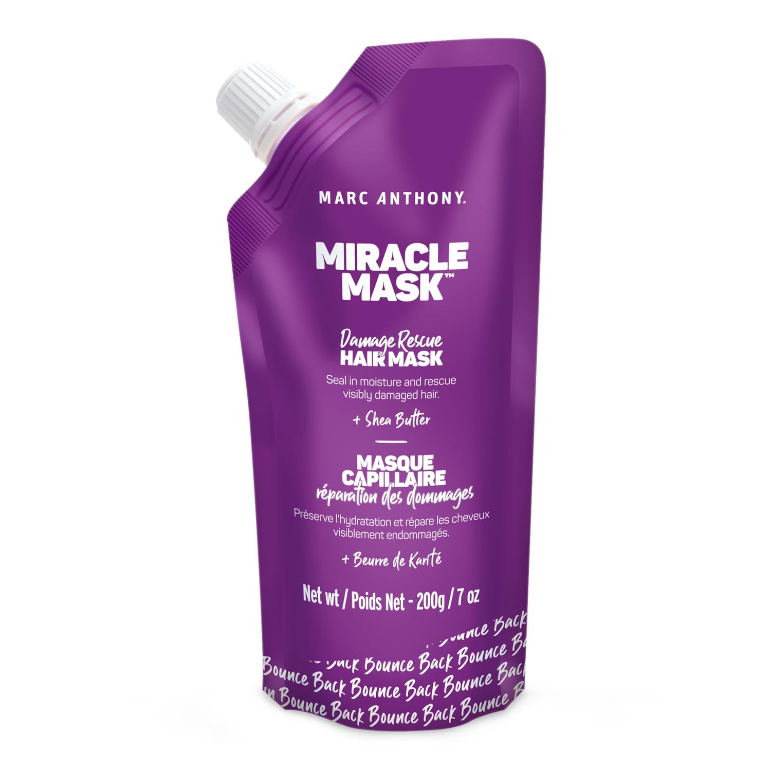 Marc Anthony Hair Mask for Dry Damaged Hair - Deep Conditioning Mask Protects &amp; Nourish with Shea Butter, Avocado &amp; Grapeseed Oils - Seal in Moisture and Rescues Visibly Damaged Hair - Sulfate Free