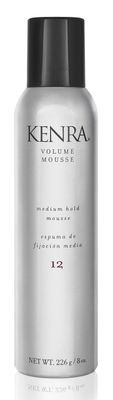 Kenra Volume Mousse 12 | Medium Hold Mousse | Non-Drying, Non-Flaking Lightweight Formulation |Styling Control Without Stiffness Or Stickiness | Tames Frizz &amp; Conditions | All Hair Types | 8 oz