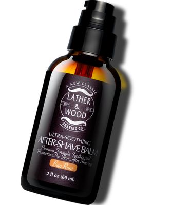 Lather &amp; Wood Aftershave Balm - Aftershave Lotion for Men with a Classic Bay Rum Scent