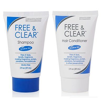 Free &amp; Clear Shampoo and Conditioner, 2 Ounce Travel Size