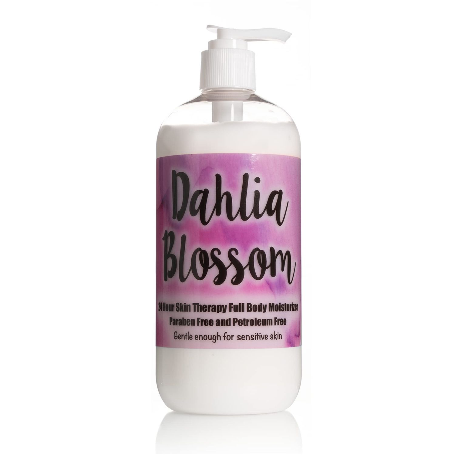 The Lotion Company 24 Hour Skin Therapy Lotion, Full Body Moisturizer, Paraben Free, Made in USA, Dahlia Blossom Floral Fragrance, w/ Aloe Vera, 16 Ounces