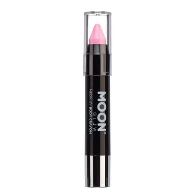 Moon Glow - Neon UV Paint Stick Body Crayon for The Face &amp; Body - Pastel Pink