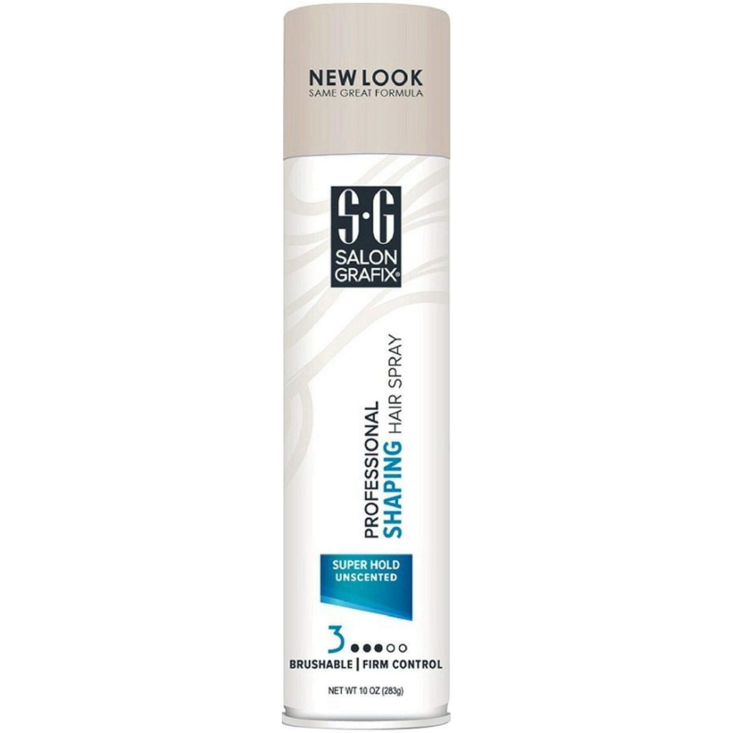 Salon Grafix Shaping Hair Spray Super Hold Unscented 10 oz (Value Pack of 2), Packaging May Vary